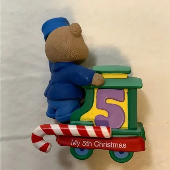 My 5th Christmas 2005 Hallmark Candy Cane Collectable Christmas Ornament Bear - Picture 2 of 4